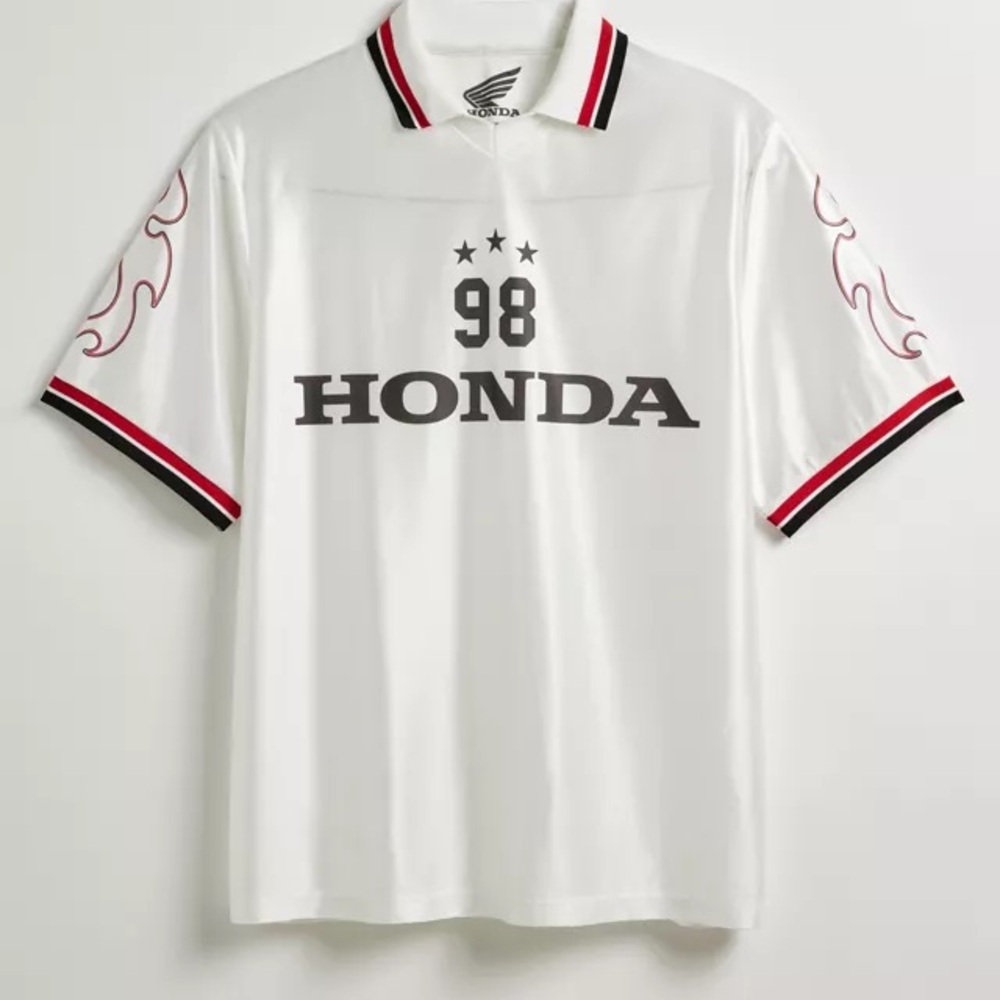 Urban Outfitters Honda 1998 Soccer Jersey Polo Tee Size Medium EUC